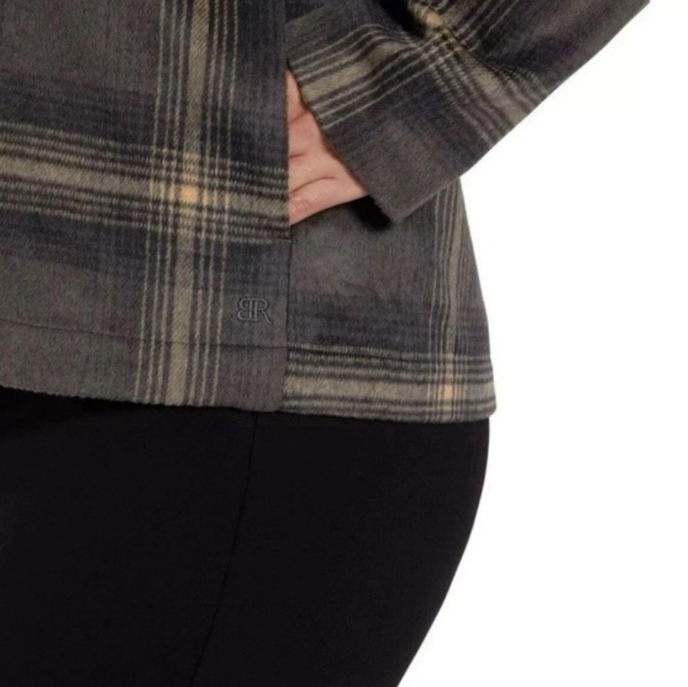 Banana Republic Black Plaid Utility Jacket - Picture 5 of 5
